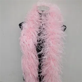 Natural Ostrich Feather Boa - 2 Meter Length Boa for Party, Dance, Stage Performance