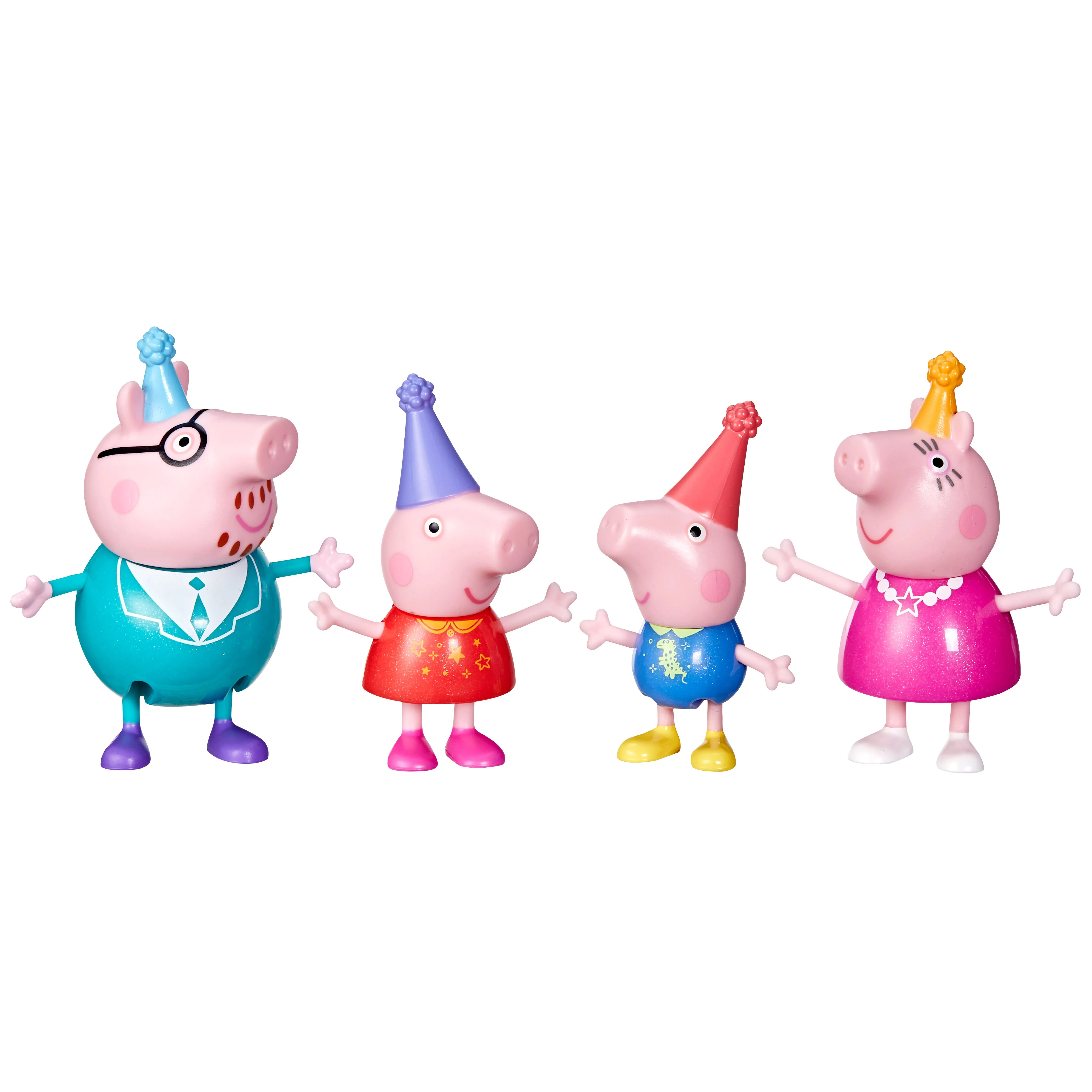 Peppa Pig Family Figure 4 Pack Family Party