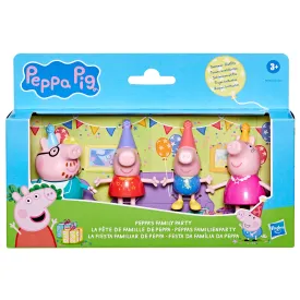 Peppa Pig Family Figure 4 Pack Family Party