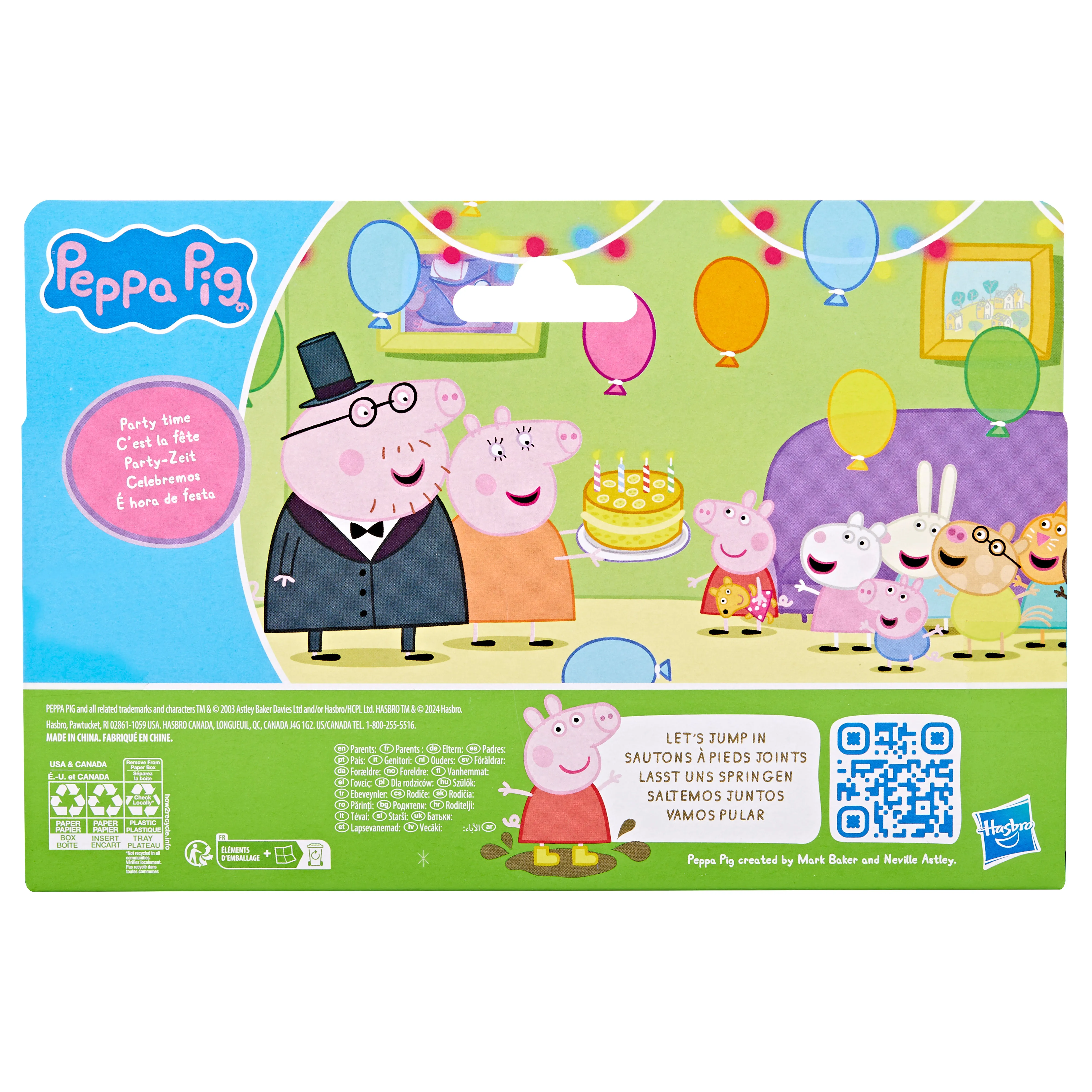 Peppa Pig Family Figure 4 Pack Family Party