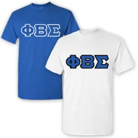 Phi Beta Sigma Lettered T-Shirt, 2-Pack Bundle Deal - TWILL