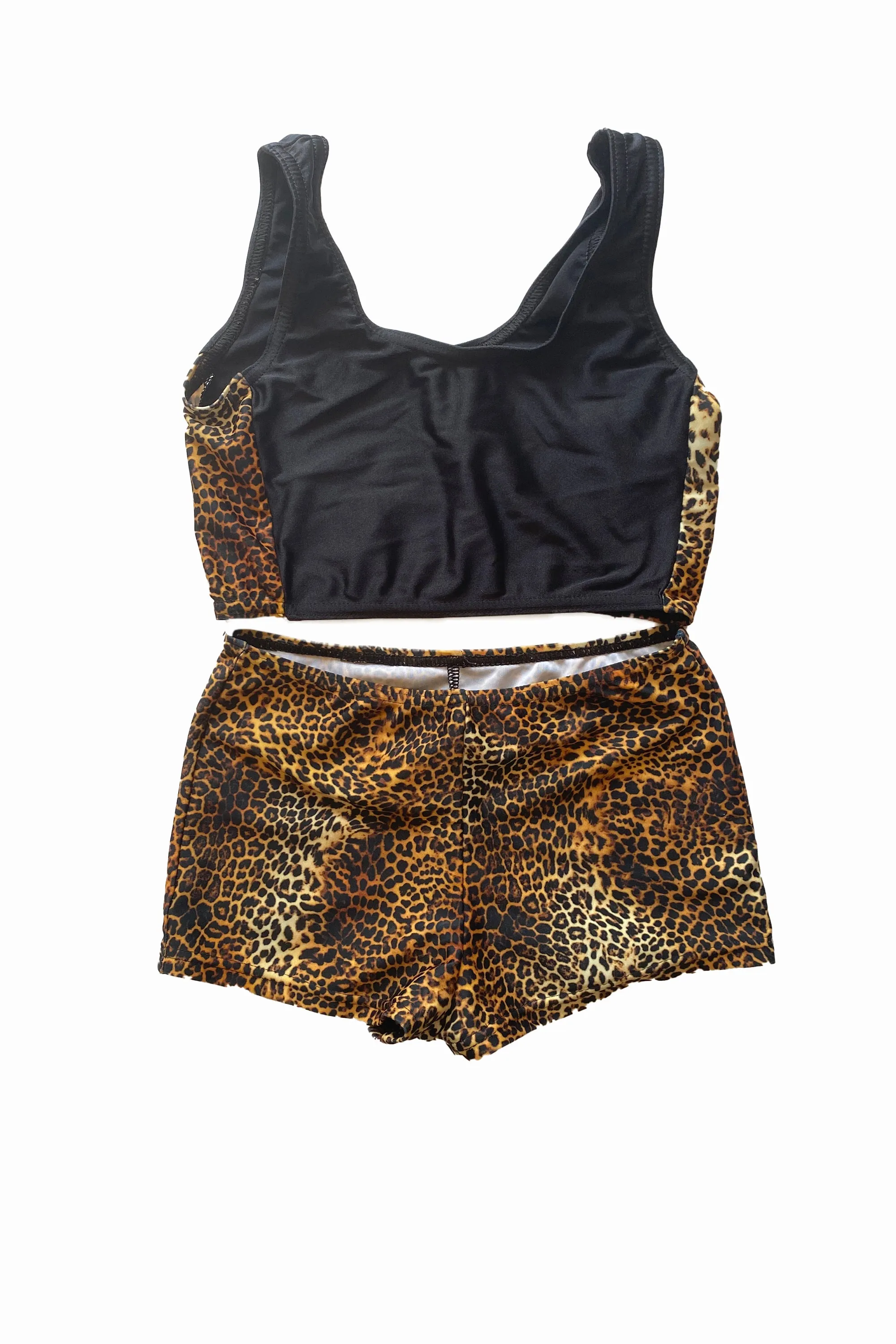 Pre Danced - 1st Position - Animal Print crop top set - Ci (age 6/7)