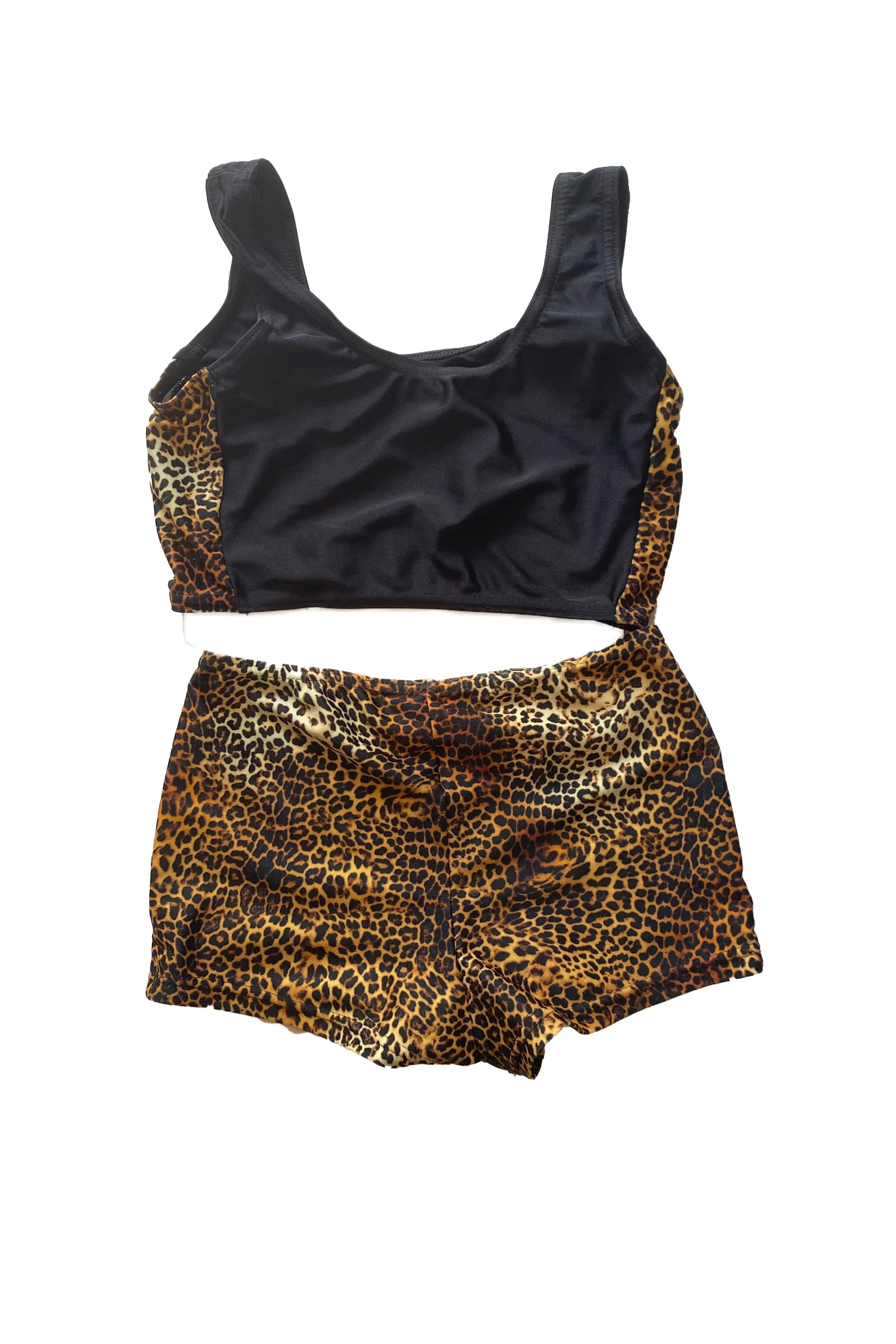 Pre Danced - 1st Position - Animal Print crop top set - Ci (age 6/7)