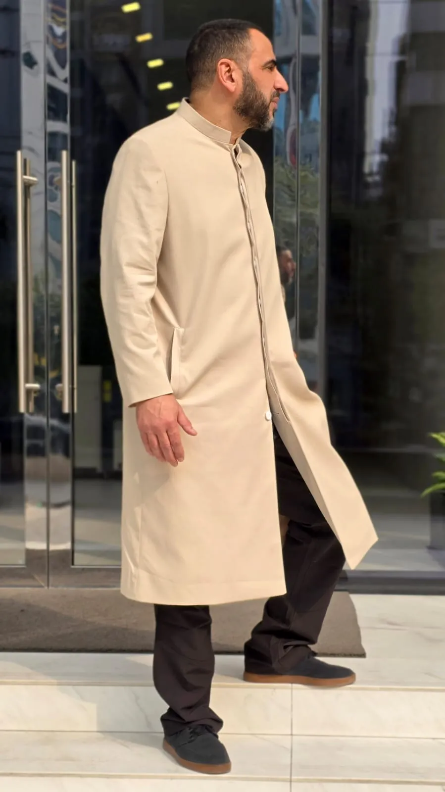 Premium Long Coat Beige