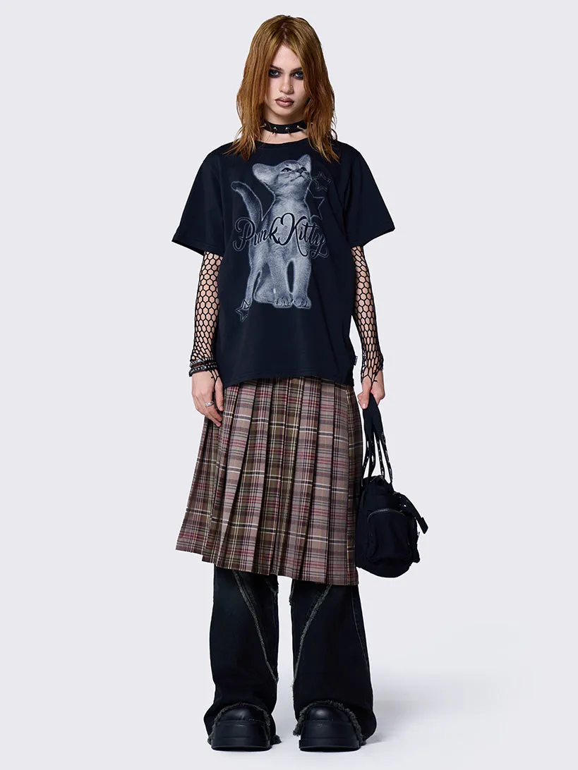 Punk Kitty Graphic T-shirt