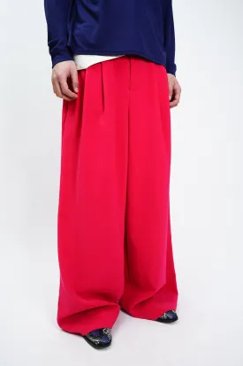 "UNKNOWN" -Two Tuck Wide Slacks-