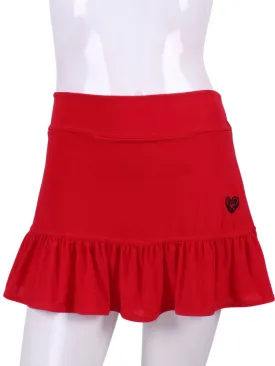Red Ruffle Skirt