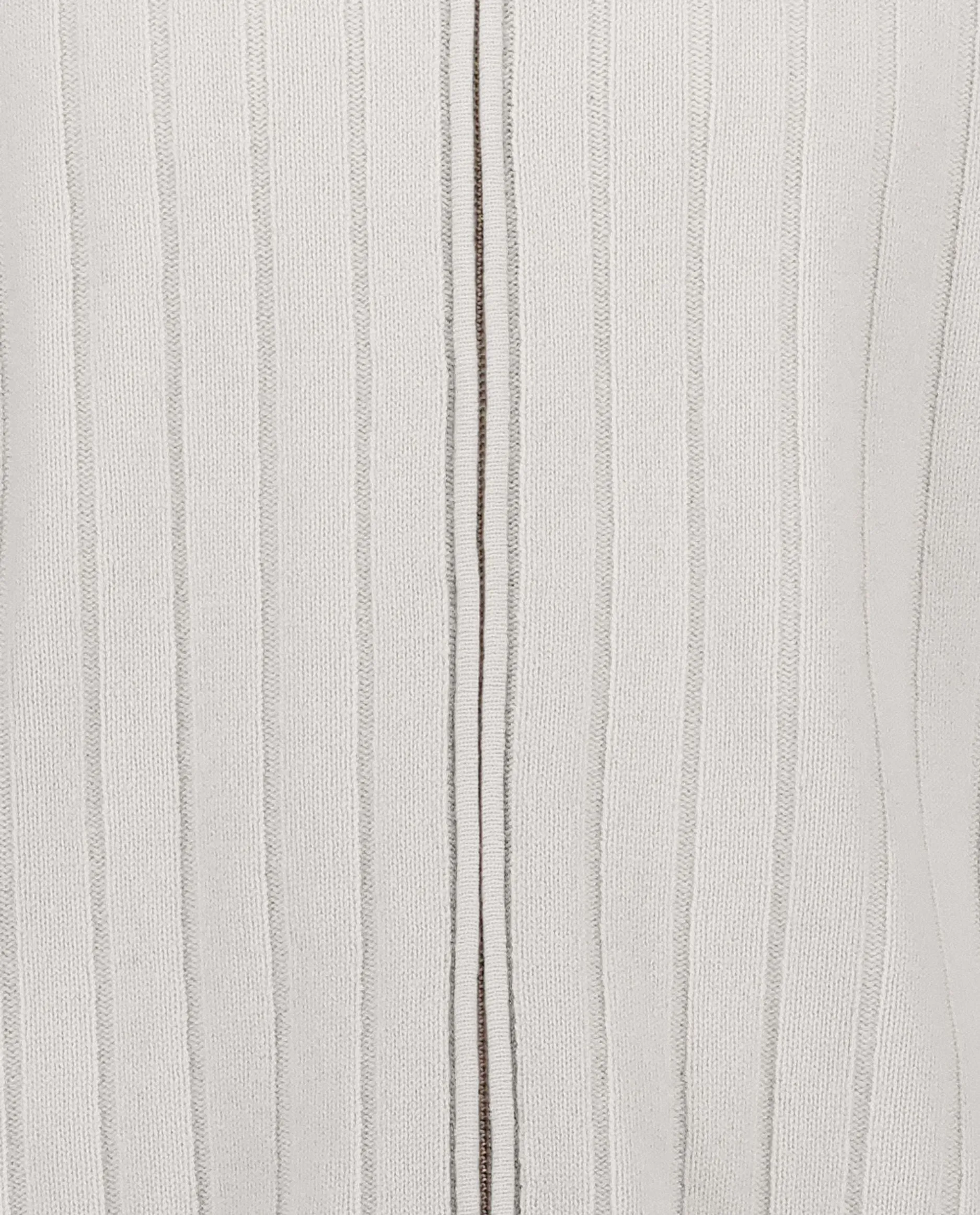 Reißveschluss Strickjacke aus Cashmere-Mischung in Grau