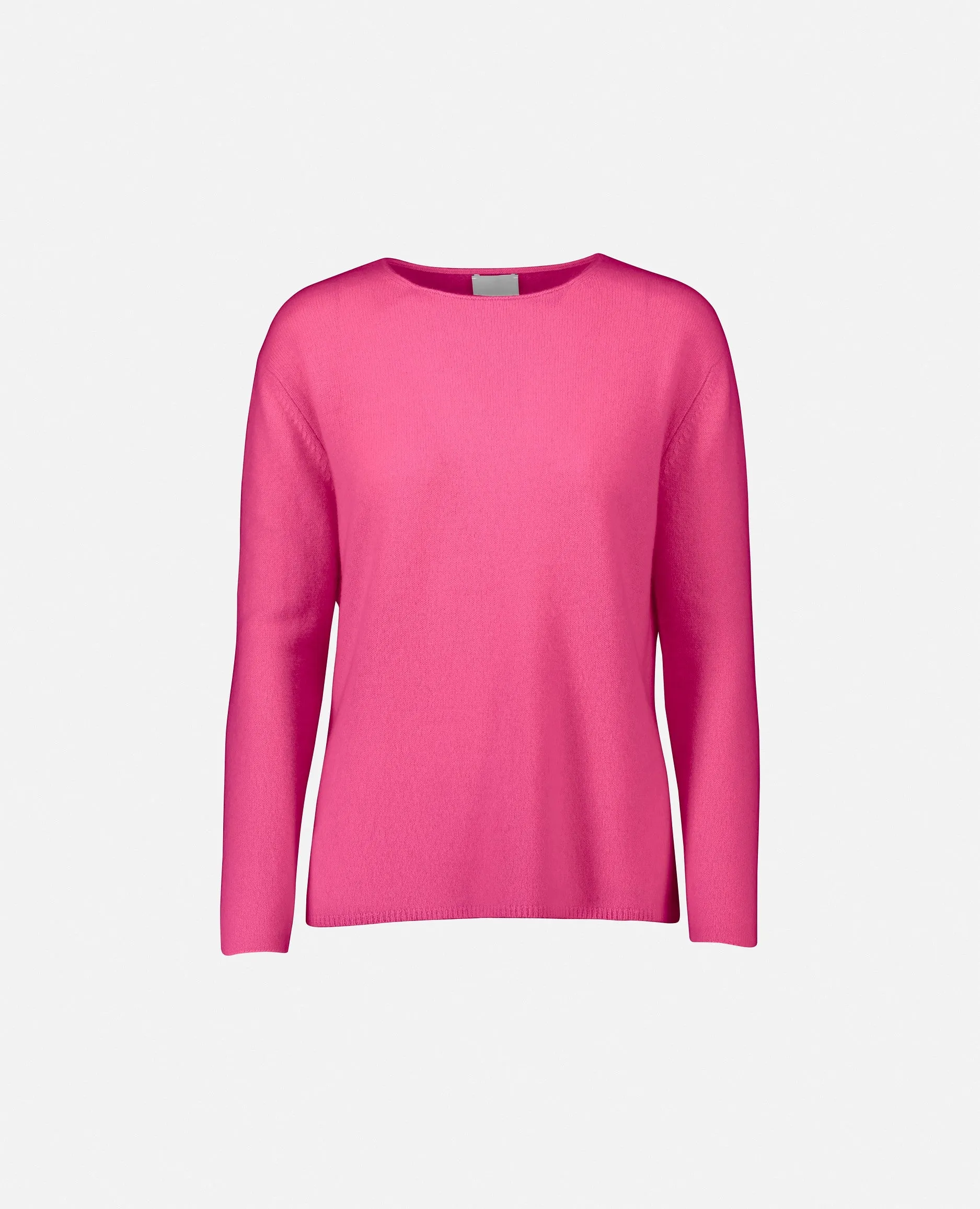 Rundhals Pullover aus Cashmere in Rose