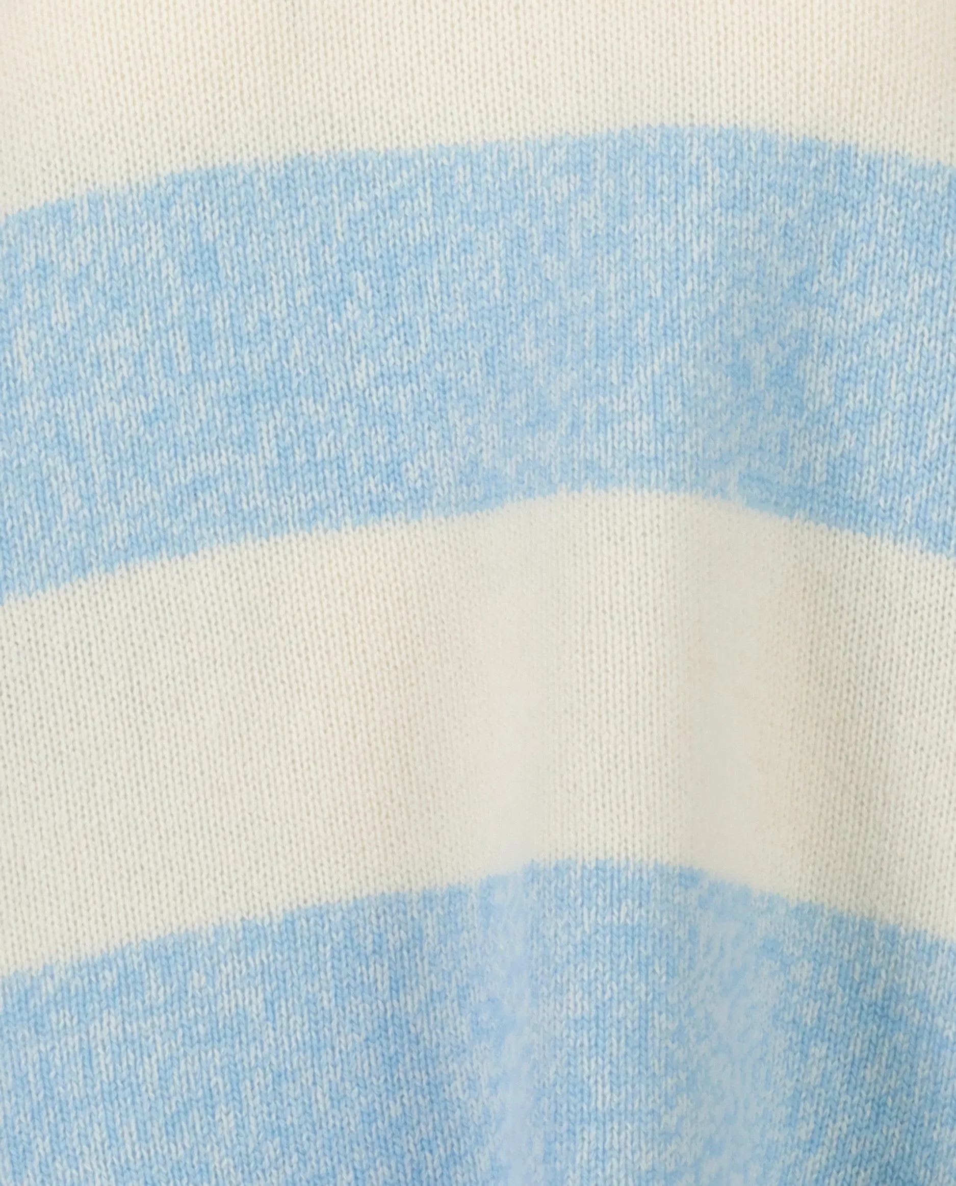 Rundhals Pullover aus Cashmere-Mischung in Weiß