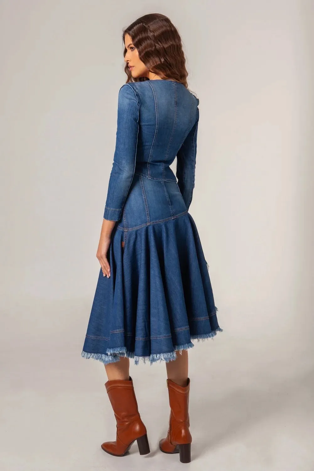 Saia Jeans Assimétrica - Masavi