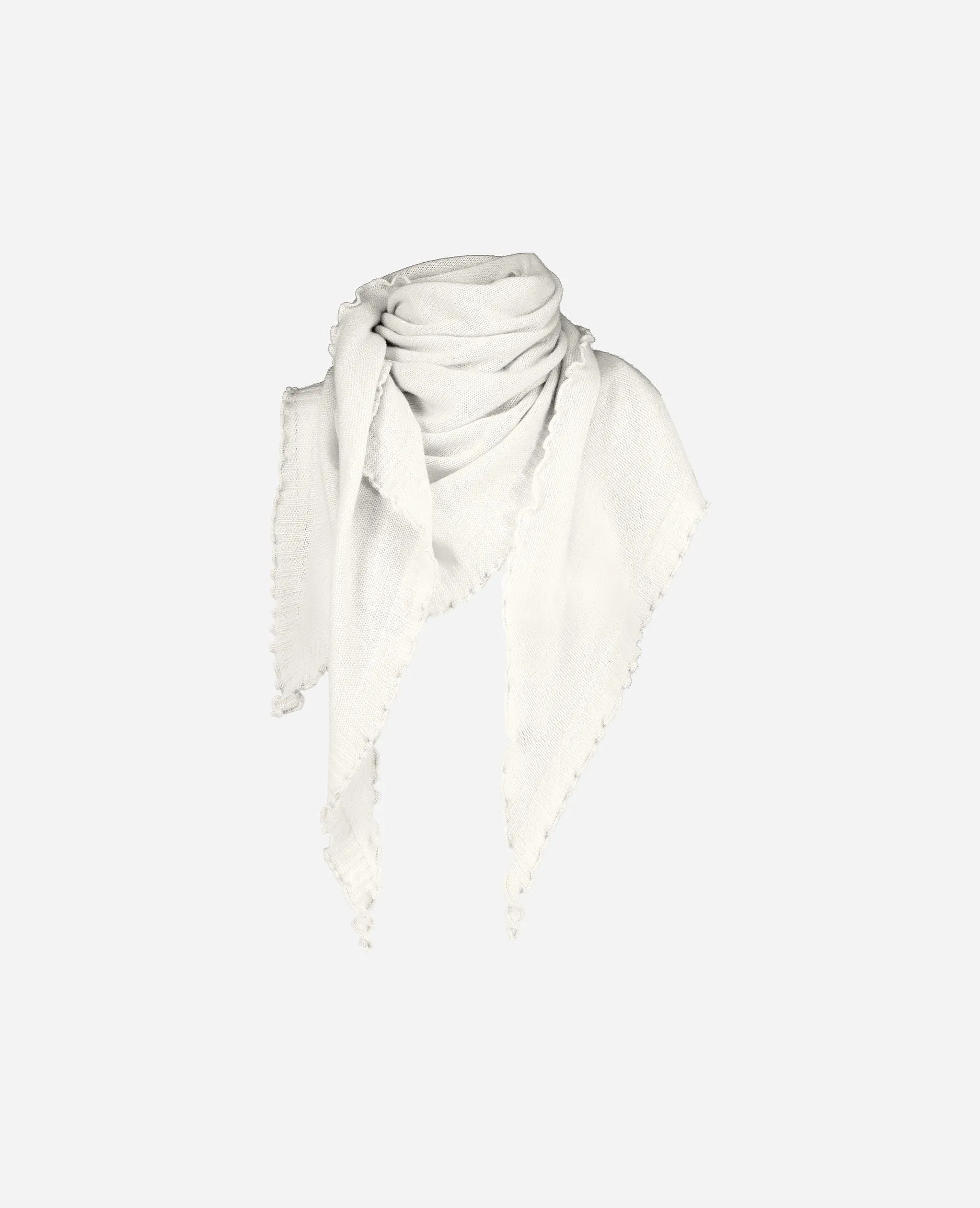 Schal aus Cashmere in Weiß