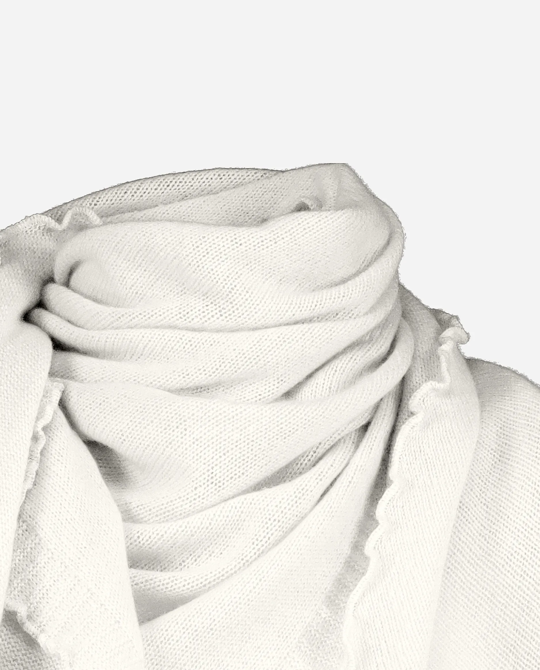 Schal aus Cashmere in Weiß