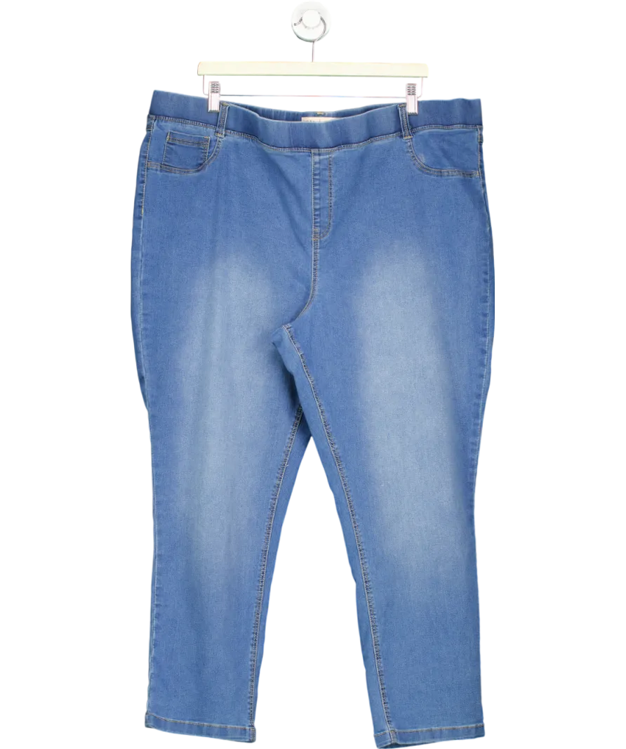Simply Be Blue Bella Slim Leg Denim Jeggings UK 30