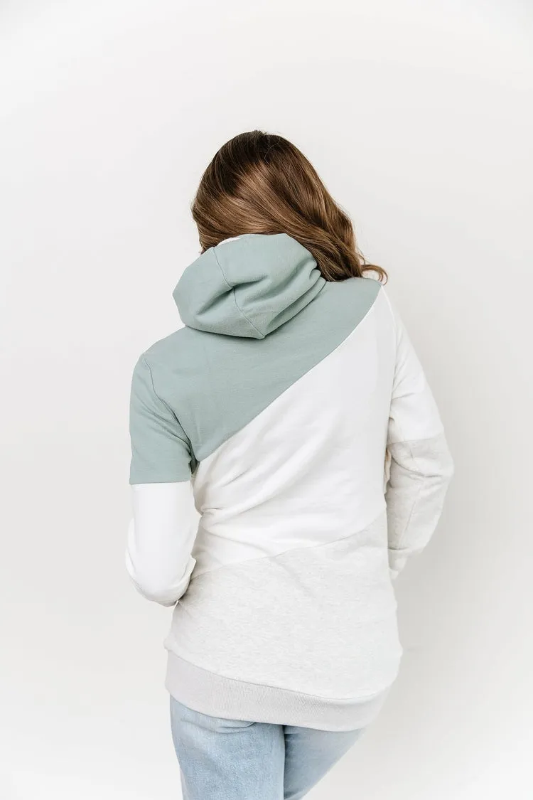 SingleHood Sweatshirt - Mint White Oatmeal