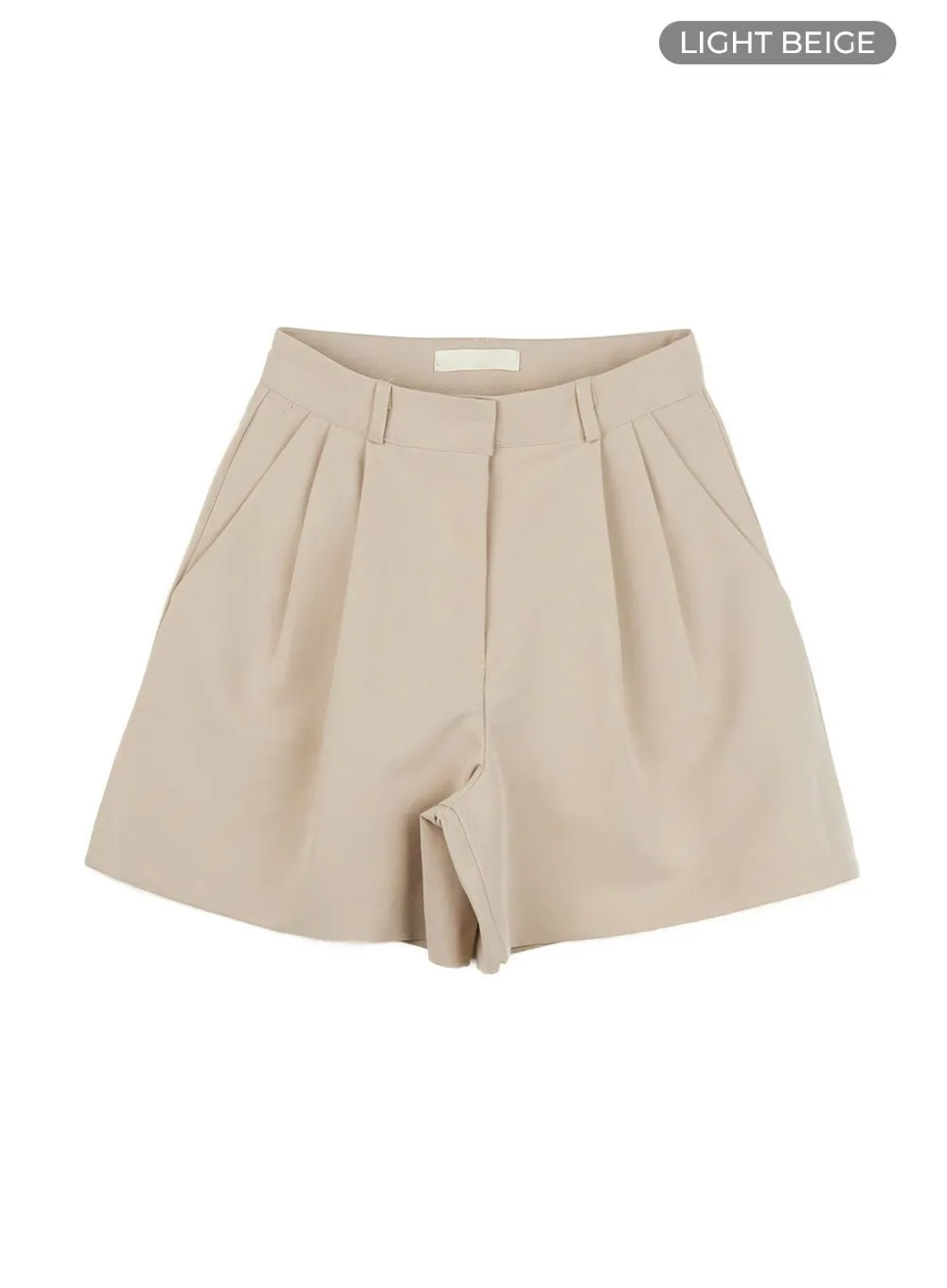 Solid Pintuck Short Slacks OL416