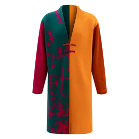 SPARKLE BY KAREN CHAN x HKMoA【FLOWER RAIN】100% Cashmere Unisex Long Tang Jacket (花雨) (韓志勳)
