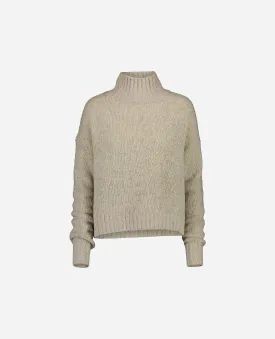 Stehkragen Pullover aus Cashmere in Grau