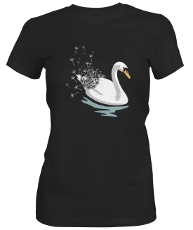 Swan Dandelion Graphic Women's T-shirt