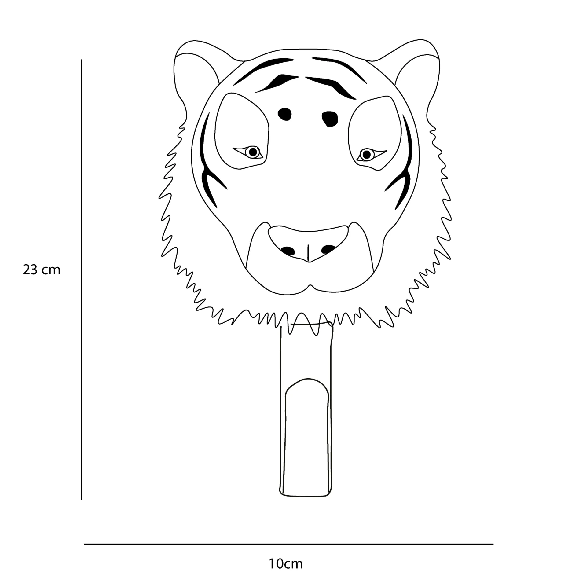 Tiger coat hanger