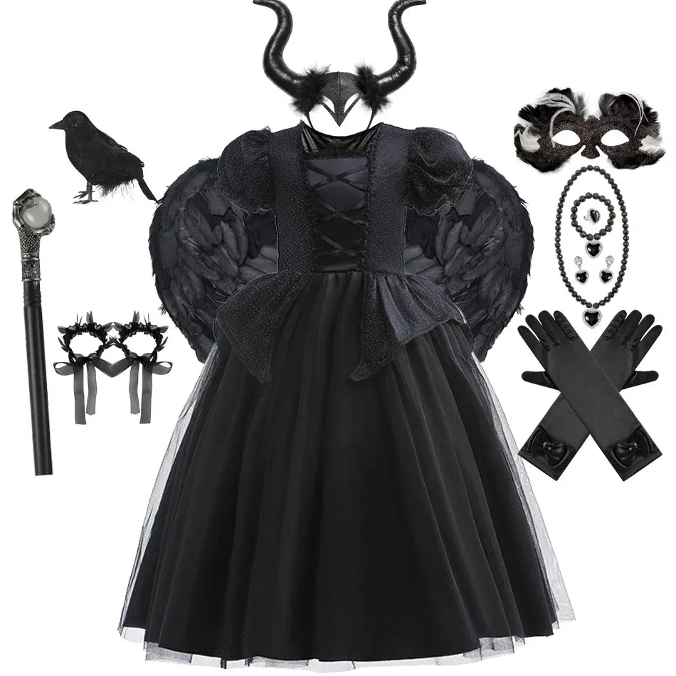 Vampire Stage Elf Performance Kid Night Costumes