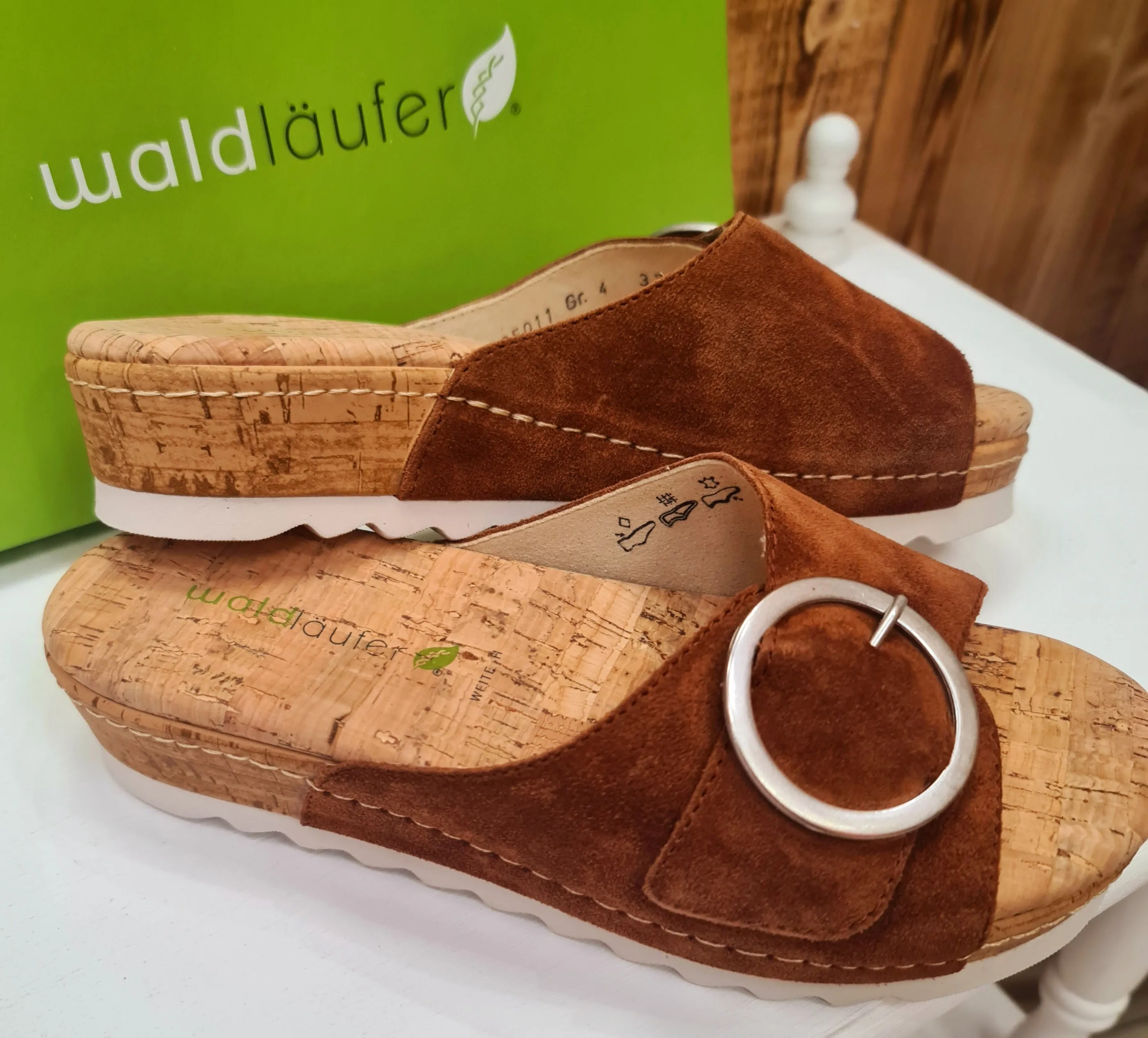 Waldlaufer cognac mule Amelie 790502 195
