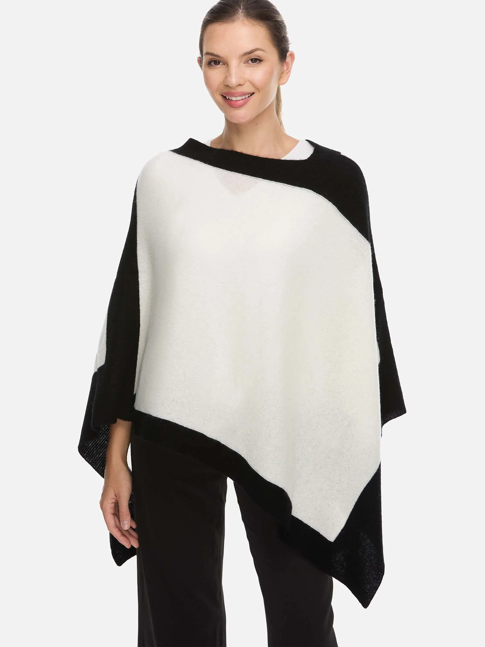 White Cashmere Poncho
