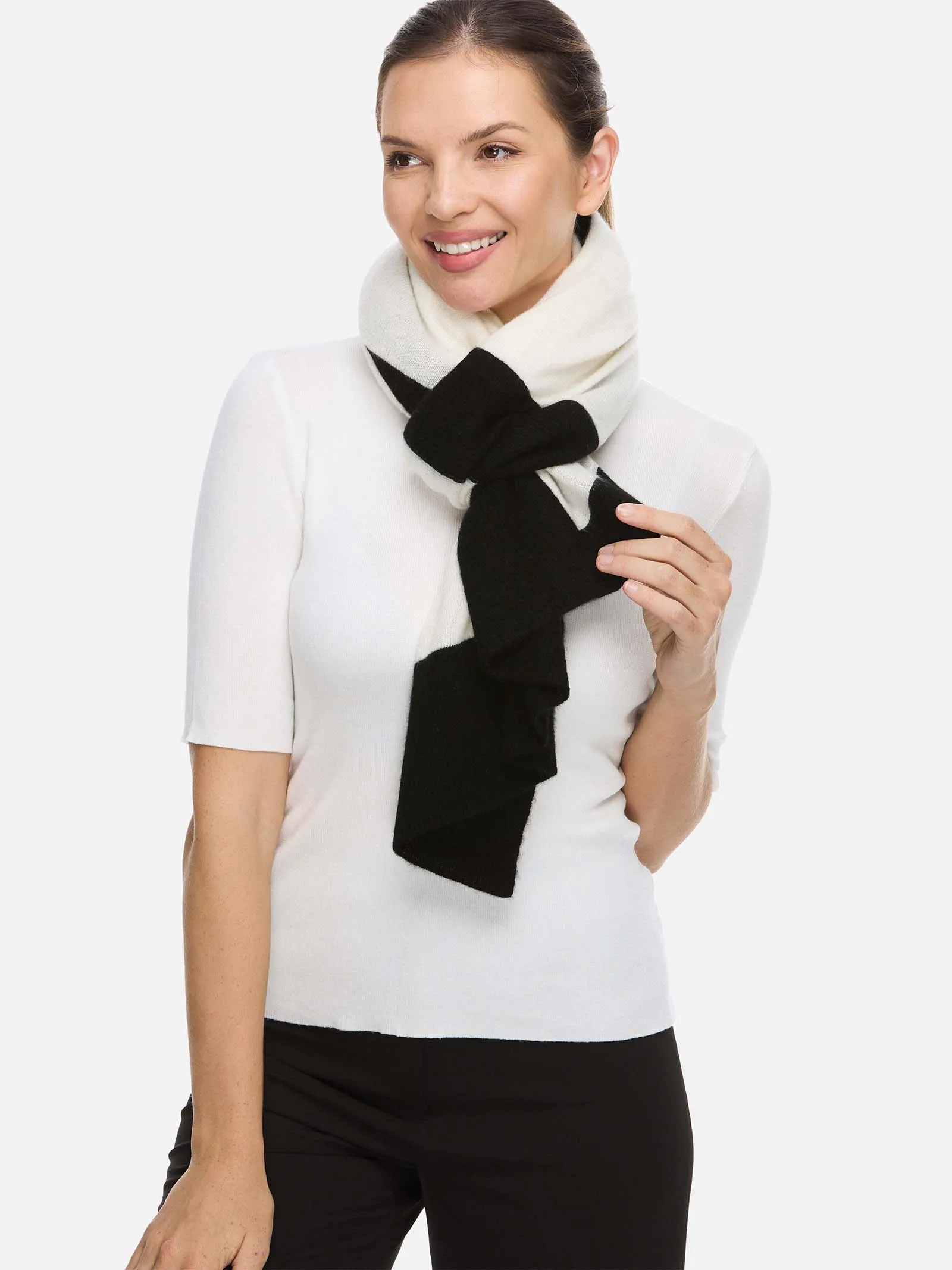 White Cashmere Poncho