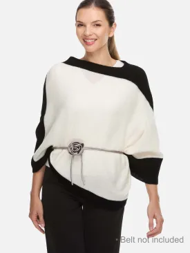 White Cashmere Poncho