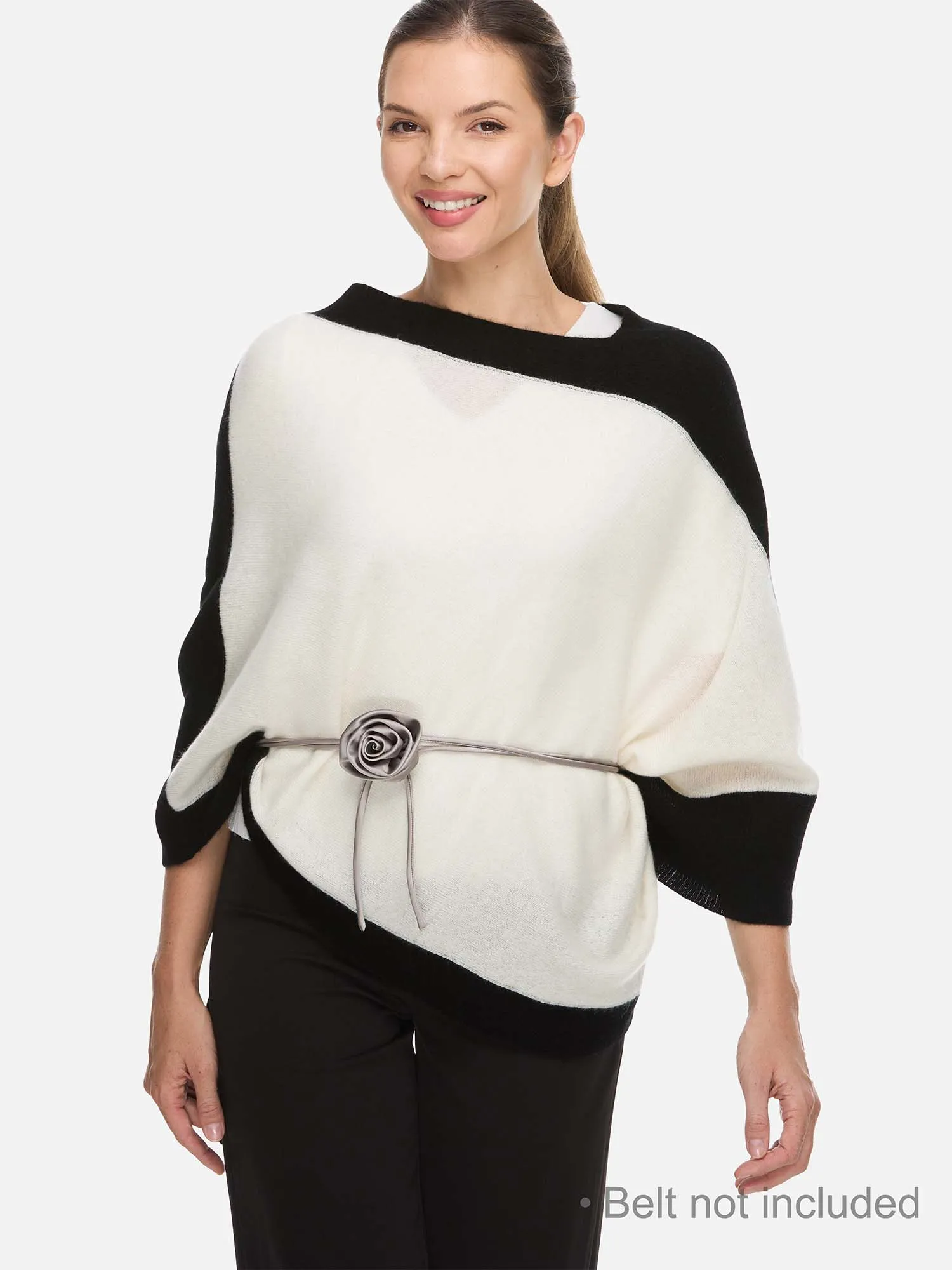 White Cashmere Poncho