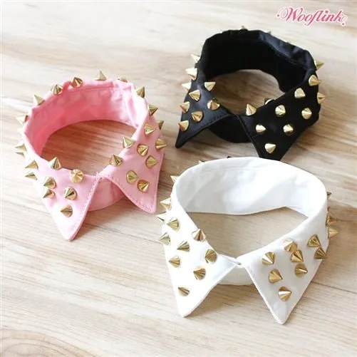 Wooflink Stud Neck Collar in Pink